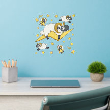 Starry Starry Ram Sheep Wall Decal Set