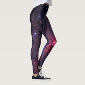 Starry Stars Outer Space Galaxy Planetary Pattern Leggings (Rechts)