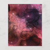 Starry Stars Space Galaxy Muster Außenraum Flyer (Hinten)