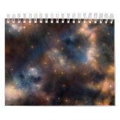 Starry Stars Weltraum Galaxie Blaues Schwarzes Mus Kalender (Titelbild)