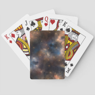 Starry Stars Weltraum Galaxie Blaues Schwarzes Mus Spielkarten