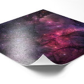 Starry Stars Weltraumgalaxie Planetenmuster Fotodruck (Ecke)