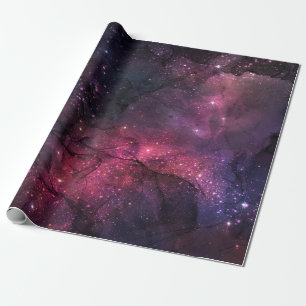 Starry Stars Weltraumgalaxie Planetenmuster Geschenkpapier