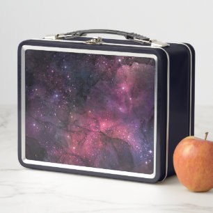 Starry Stars Weltraumgalaxie Planetenmuster Metall Brotdose