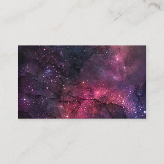 Starry Stars Weltraumgalaxie Planetenmuster Visitenkarte (Vorderseite)
