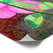 Starry, sternig Morgenglanz, Aquarell Poster (Ecke)