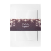 Starry String Lights Vintage Wedding Einladungsbanderole (Vorderseite Beispiel)