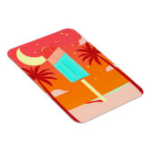 Starry Summer Palm Ice Oase Magnet (Rechte Seite)