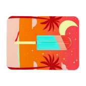 Starry Summer Palm Ice Oase Magnet (Horizontal)