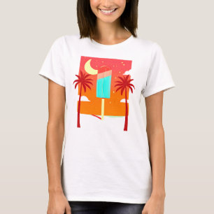 Starry Summer Palm Ice Oase T-Shirt
