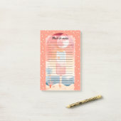 Starry Summer Tropical Night Post-it Klebezettel (Auf Schreibtisch)