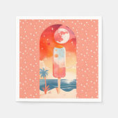 Starry Summer Tropical Night Serviette (Vorderseite)