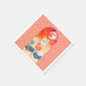 Starry Summer Tropical Night Serviette (Ecke)