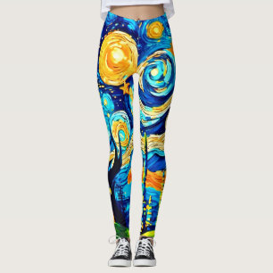 Starry Surrealismus Inspiriert Artwork Leggings