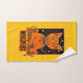 Starry Tarot & Cat | Orange Feline Design Badhandtuch Set (Handtuch)