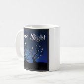 Starry Trees Stille Nacht Kaffeetasse (Vorderseite Links)