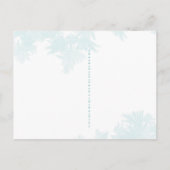 Starry Turquoise Forest Boho Hochzeit Speichern Si Ankündigungspostkarte (Rückseite)