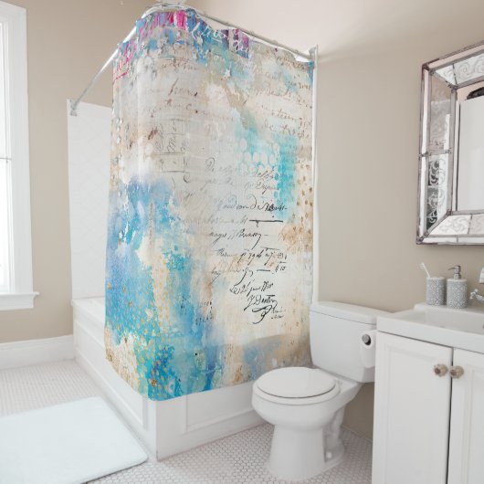 Starry Vibes Duschvorhang (Beispiel)