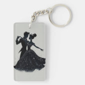 Starry Waltz Couple Schlüsselanhänger (Rückseite)