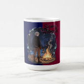 Starry Warmth - Lumberjack Anime Boy by Campfire Kaffeetasse (Mittel)