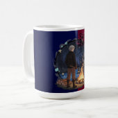 Starry Warmth - Lumberjack Anime Boy by Campfire Kaffeetasse (Vorderseite Links)