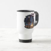 Starry Warmth - Lumberjack Anime Boy by Campfire Reisebecher (VorderseiteRechts)