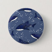Starry Whale Shark (Dark) Button (Vorderseite)
