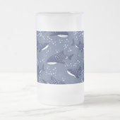 Starry Whale Shark (Dark) Mattglas Bierglas (Mittel)