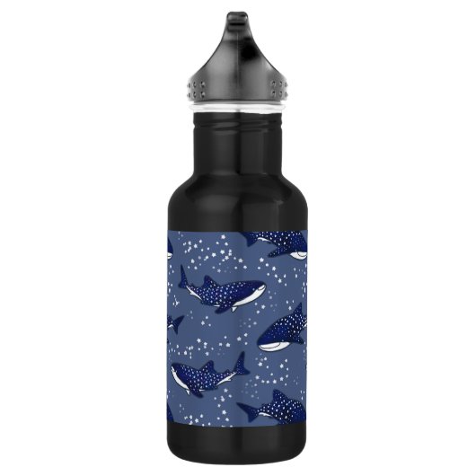 Starry Whale Shark (Dark) Trinkflasche (Rechts)