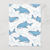 Starry Whale Shark (Light) Postkarte (Vorderseite)