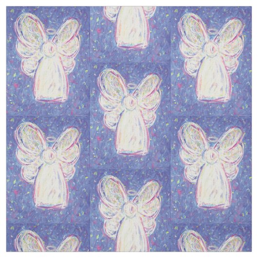Starry White Guardian Angel Kunststoffe Stoff (Muster)