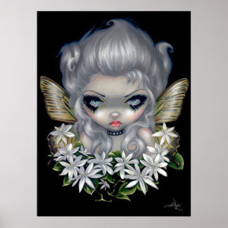 Starry Wild Jasmine Fairy ART PRINT gotische Fanta Poster
