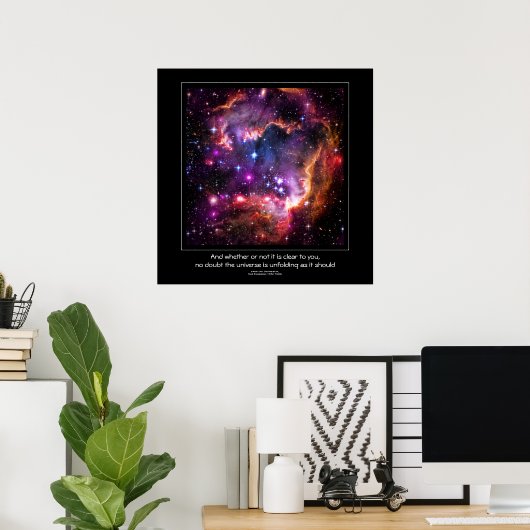 Starry Wingtip von Small Magellanic Cloud Poster (Heimbüro)