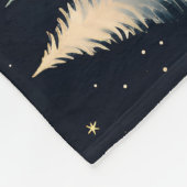 Starry Winter Forest Night Fleece Blanket (Ecke)