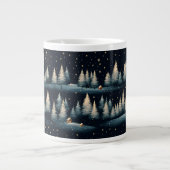 Starry Winter Forest Night Specialty Tasse (Vorderseite)