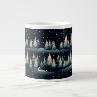 Starry Winter Forest Night Specialty Tasse