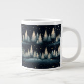 Starry Winter Forest Night Specialty Tasse (Rechts)