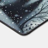 Starry Winter Night Deer Schreibtischunterlage (Ecke)