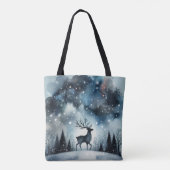 Starry Winter Night Deer  Tasche (Rückseite)