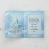 Starry Winter Night Weihnachtskarte Feiertagskarte (Innenseite)