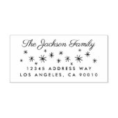 Starry Winter Snowflake Holiday Gummistempel (Prägung)