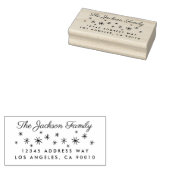 Starry Winter Snowflake Holiday Gummistempel (Stempel)