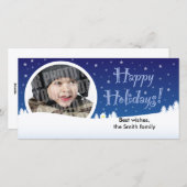 Starry Winterfeiertags-Fotokarte Feiertagskarte (Vorne/Hinten)