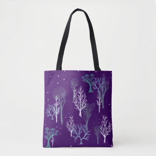 Starry Woods Tasche Tief Lila (Vorderseite)