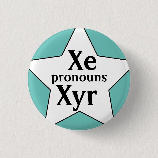 Starry Xe Xyr Pronouns Button (Vorderseite)
