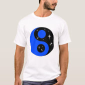" Starry Ying Yang Symbol " T-Shirt (Vorderseite)