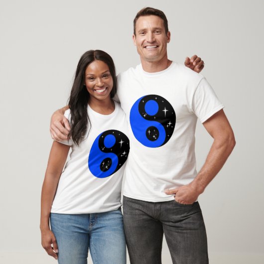 " Starry Ying Yang Symbol " T-Shirt (Unisex)
