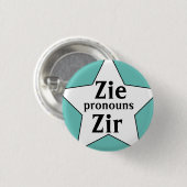 Starry Zir Pronouns Button (Vorne & Hinten)