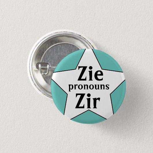 Starry Zir Pronouns Button (Vorne & Hinten)