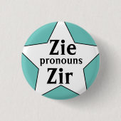 Starry Zir Pronouns Button (Vorderseite)